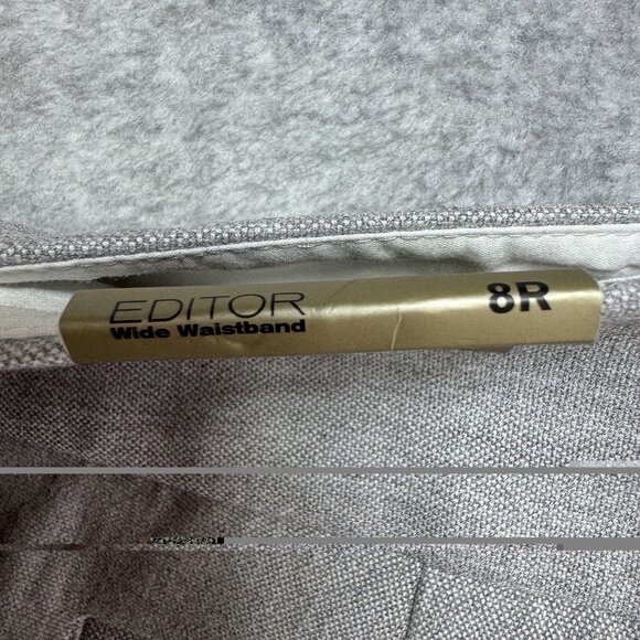 NWT $80 Express Pants Editor Trouser Flare Womens 8R Light Gray Dress Career - Picture 3 of 11